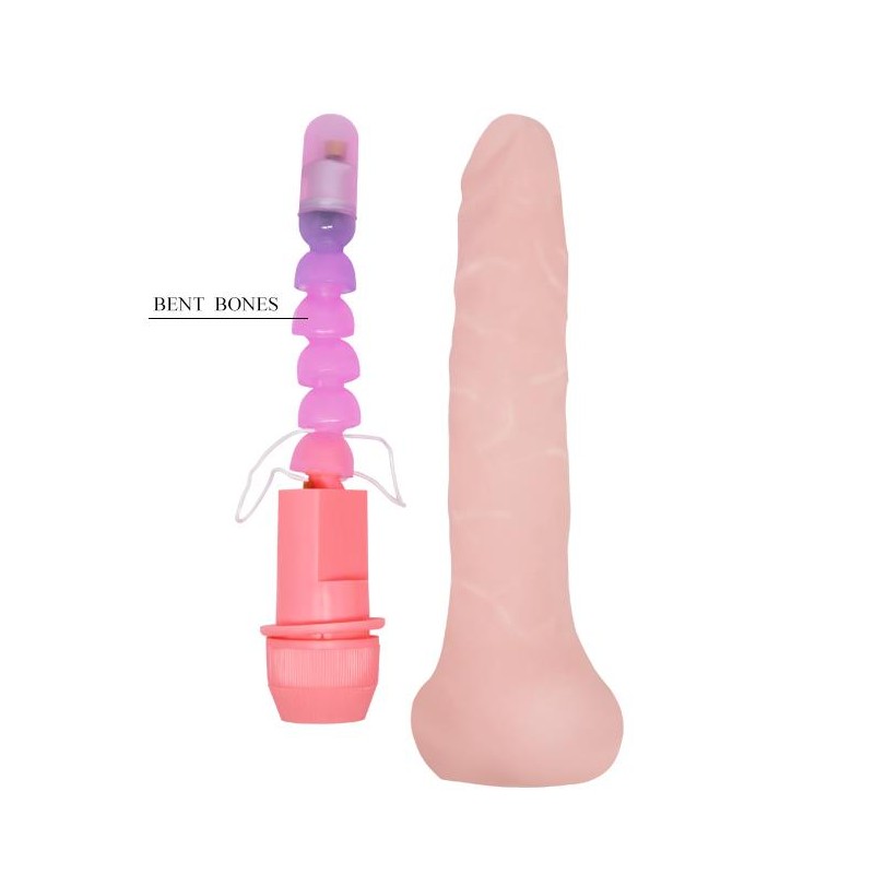 Zginany wibrator penis realistyczny naturalny 19cm